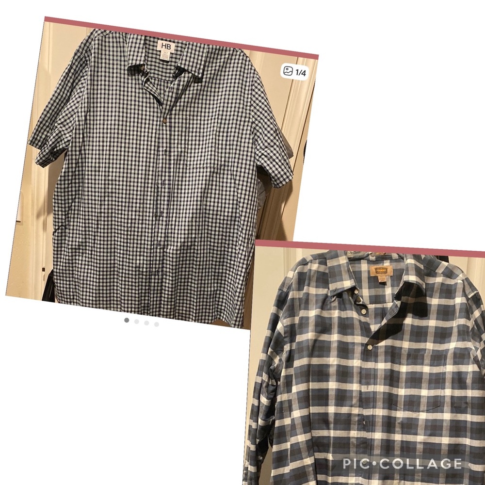 HBCali Blue Casual Button Down Shirt